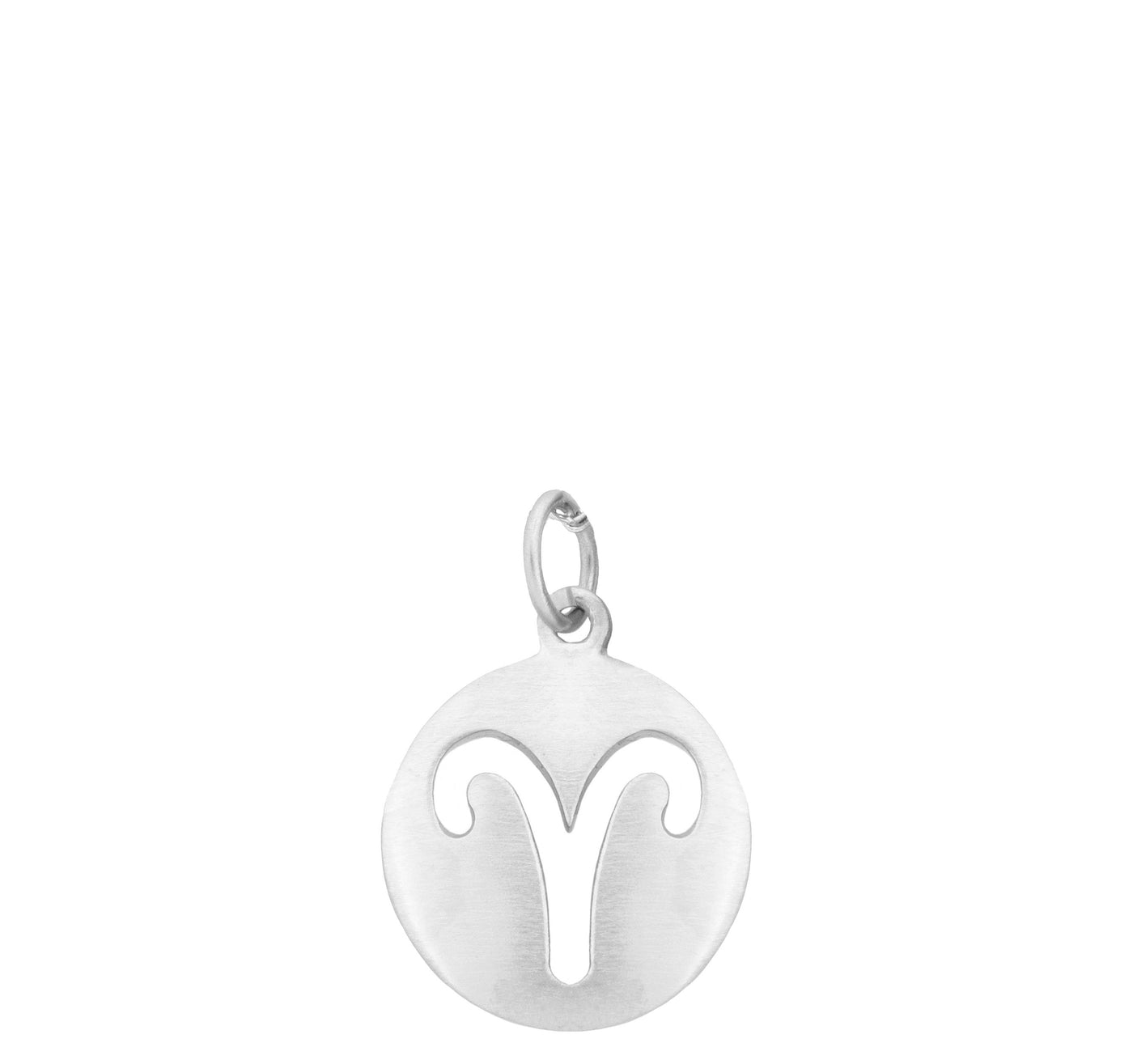 Carelle Aries Zodiac Charm Necklace in Sterling Silver