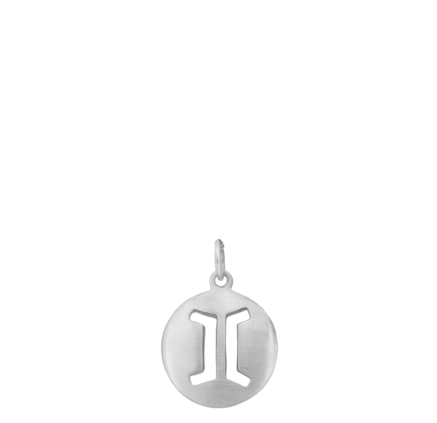 Carelle Gemini Zodiac Charm Necklace in Sterling Silver