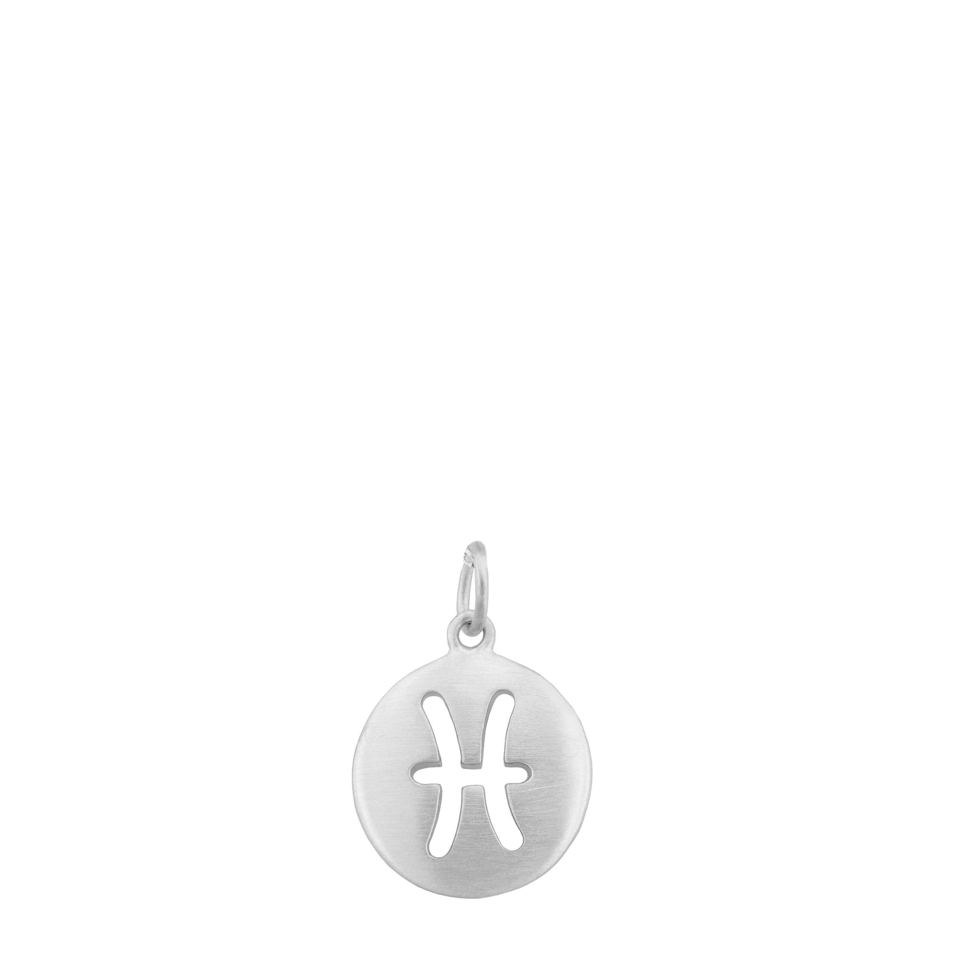 Carelle Pisces Zodiac Charm Necklace in Sterling Silver