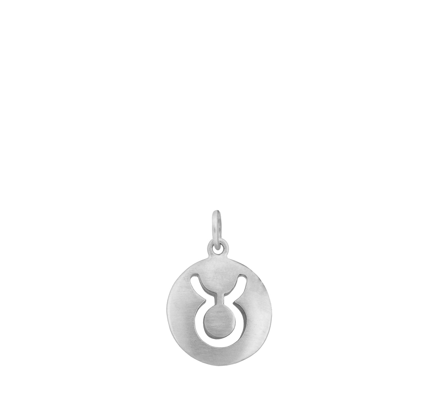 Carelle Taurus Zodiac Charm Necklace in Sterling Silver